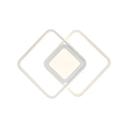 LED DUOFORM, 36W, geometrický dizajn, zaoblený štvorec, biele, horúce/studené/neutrálne svetlo