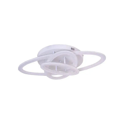 LED luster s gentianom diaľkovým ovládaním, 75 W, 3 elipsy, studené/horúce/neutrálne svetlo, nestabilné, biele