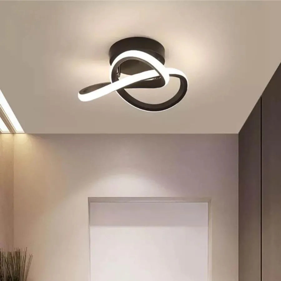 LED tok vrcholu LED, 24 W, vlnité, studené/horúce/neutrálne svetlo, čierna
