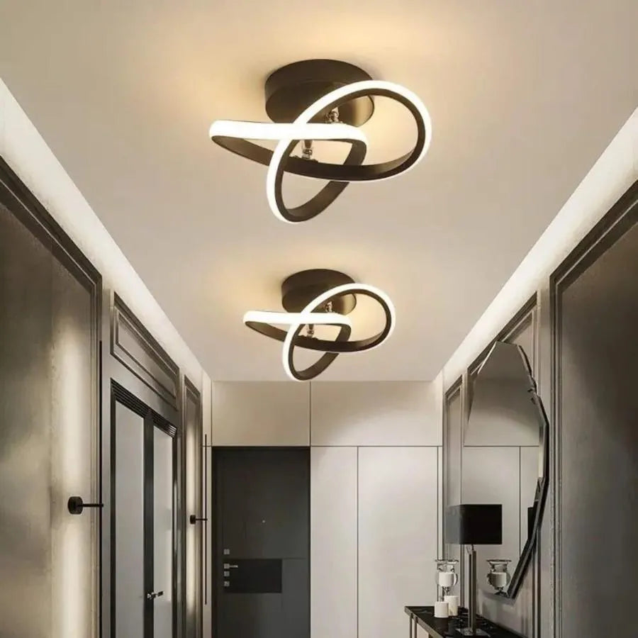 LED tok vrcholu LED, 24 W, vlnité, studené/horúce/neutrálne svetlo, čierna