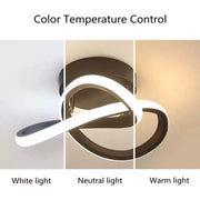 LED tok vrcholu LED, 24 W, vlnité, studené/horúce/neutrálne svetlo, čierna