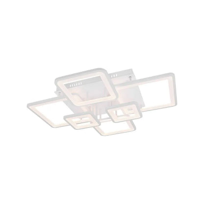 LED túžba s diaľkovým ovládaním, Ella, 6 štvorcov, 114 W, studené/horúce/neutrálne svetlo, nestabilné, biele