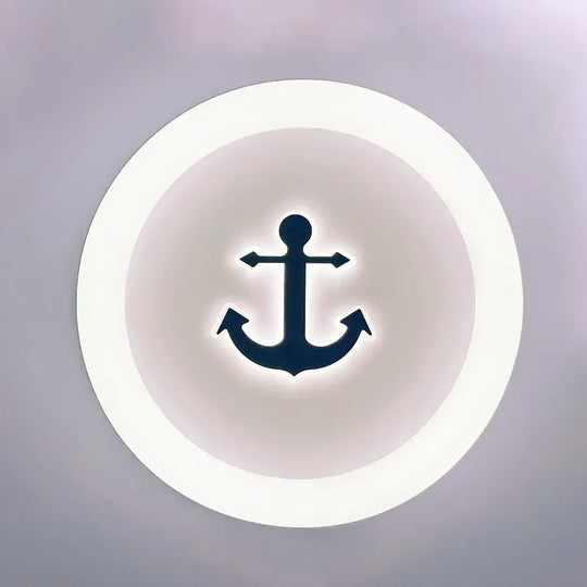 LED luster NAVY 68W, Priemer 49cm, Studené/Teplé/Neutrálne svetlo, Biele Detské lustre Predvolený názov Alessandro Design
