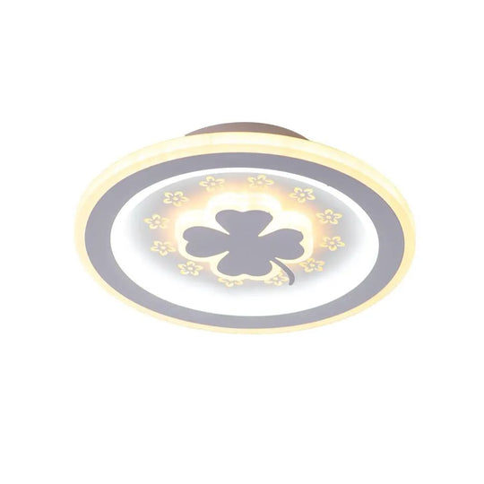 CLOVER LED RGB PINK 24W luster, Studené/Teplé/Neutrálne svetlo, Biely Predvolený názov Alessandro Design