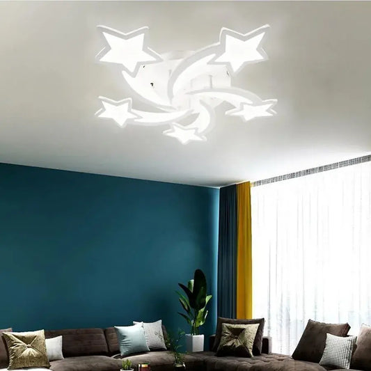 LED luster s diaľkovým ovládaním hypomoa, 69 W, 5 hviezdičiek, studené/horúce/neutrálne svetlo, nestabilné, biele