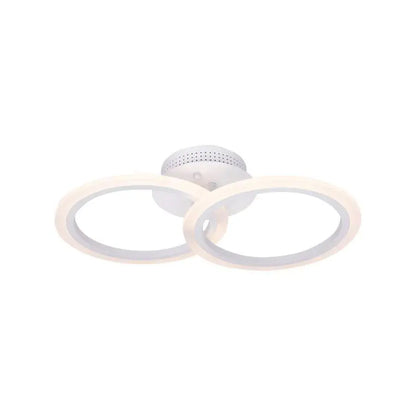 LED luster s betty diaľkovým ovládaním, 28W, 2 kruhy, studené/horúce/neutrálne svetlo, nestabilné, biele