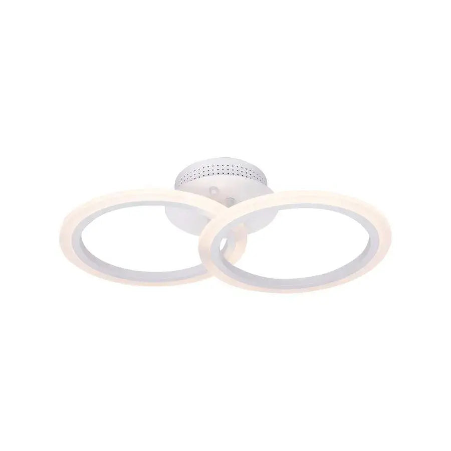 LED luster s betty diaľkovým ovládaním, 28W, 2 kruhy, studené/horúce/neutrálne svetlo, nestabilné, biele