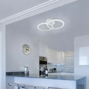 LED luster s betty diaľkovým ovládaním, 28W, 2 kruhy, studené/horúce/neutrálne svetlo, nestabilné, biele
