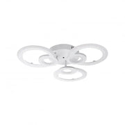 LED luster s diaľkovým ovládaním Kade, 80 W, 3 kruhy, studené/horúce/neutrálne svetlo, nestabilné, biele