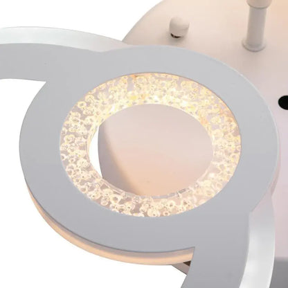 LED luster s diaľkovým ovládaním Kade, 80 W, 3 kruhy, studené/horúce/neutrálne svetlo, nestabilné, biele