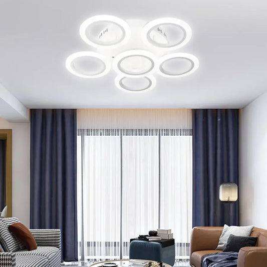 LED luster s bohémskym diaľkovým ovládaním, 50W, nemilosrdné, biele