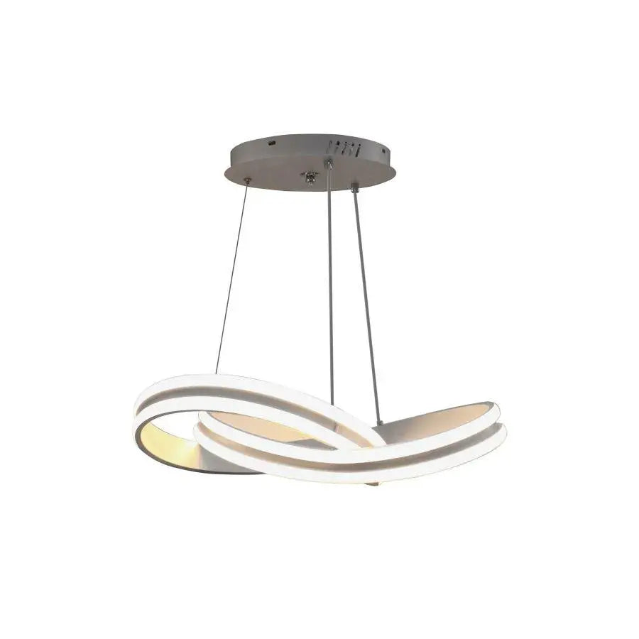 LED túžba zavesená s diaľkovým ovládaním nekonečnej slučky, 120 W, nastaviteľná výška, studená/horúca/neutrálna svetlo, Daisy, biela