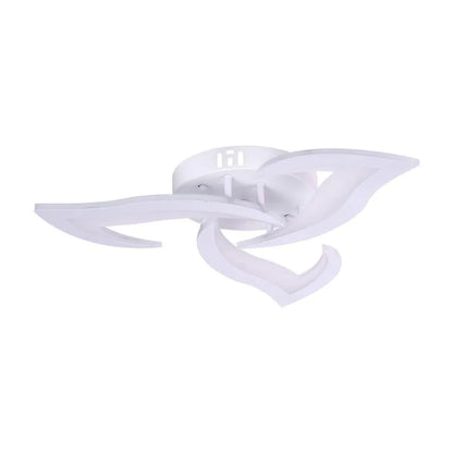 LED túžba s diaľkovým ovládaním lotosu, 48 W, 3 okvetné lístky, studené/horúce/neutrálne svetlo, nestabilné, biele