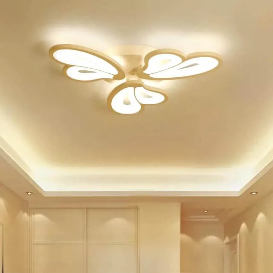 LED túžba s diaľkovým ovládaním kvetu, 43 W, 3 okvetné lístky, studené/horúce/neutrálne svetlo, nestabilné, biele