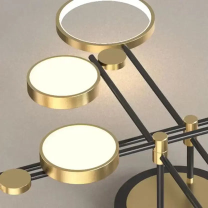 Led Lulus s prestavanými skupinami, 152 W, čierna so zlatom, nestabilná