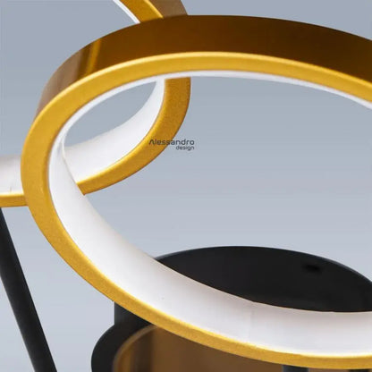 Led Lulus s prestavanými skupinami, 152 W, čierna so zlatom, nestabilná