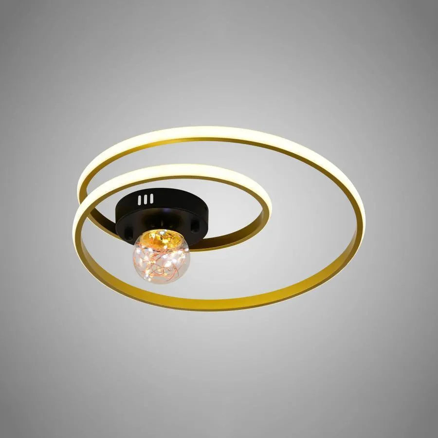 Led Lulus s LED LED LED 96 W čiernym zlatom
