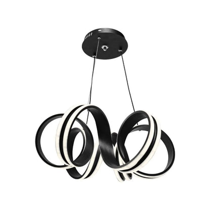 LED túžba zavesená na diaľkové ovládanie nekonečna, 180 W, nastaviteľná výška, studené/horúce/neutrálne svetlo, nestabilné, čierne