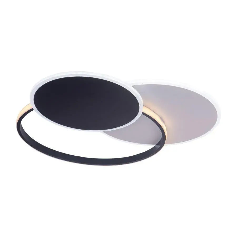 LED luster s diaľkovým ovládaním MENSA, 144W, biela s čiernou, akrylovou, Daisy