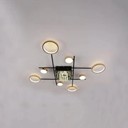 LED luster s 168 W MISEL DISTOBIL COLLEGE, BLACK GOLD