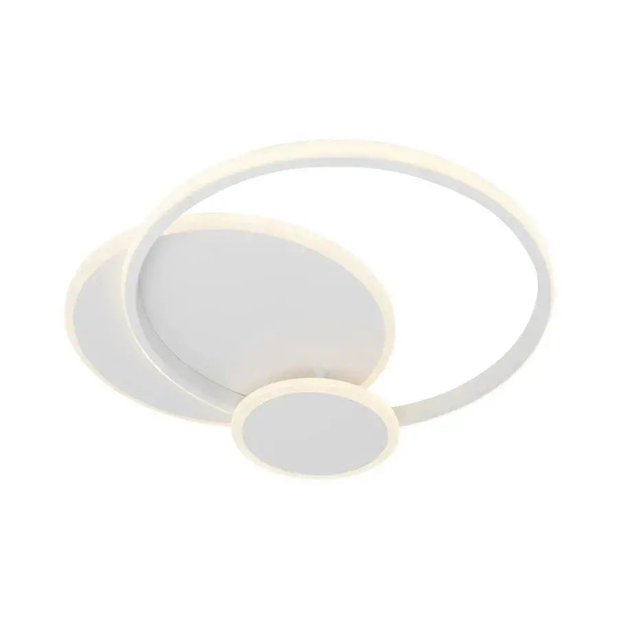 LED luster so silvianskym diaľkovým ovládaním s 3 kruhmi 58 W Cold/Hot/White Neutrál biela