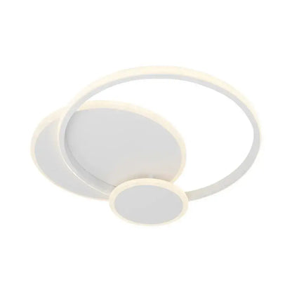 LED luster so silvianskym diaľkovým ovládaním s 3 kruhmi 58 W Cold/Hot/White Neutrál biela