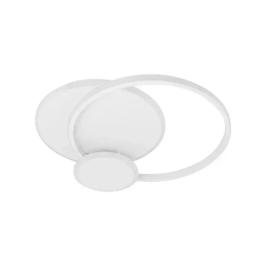LED luster so silvianskym diaľkovým ovládaním s 3 kruhmi 58 W Cold/Hot/White Neutrál biela