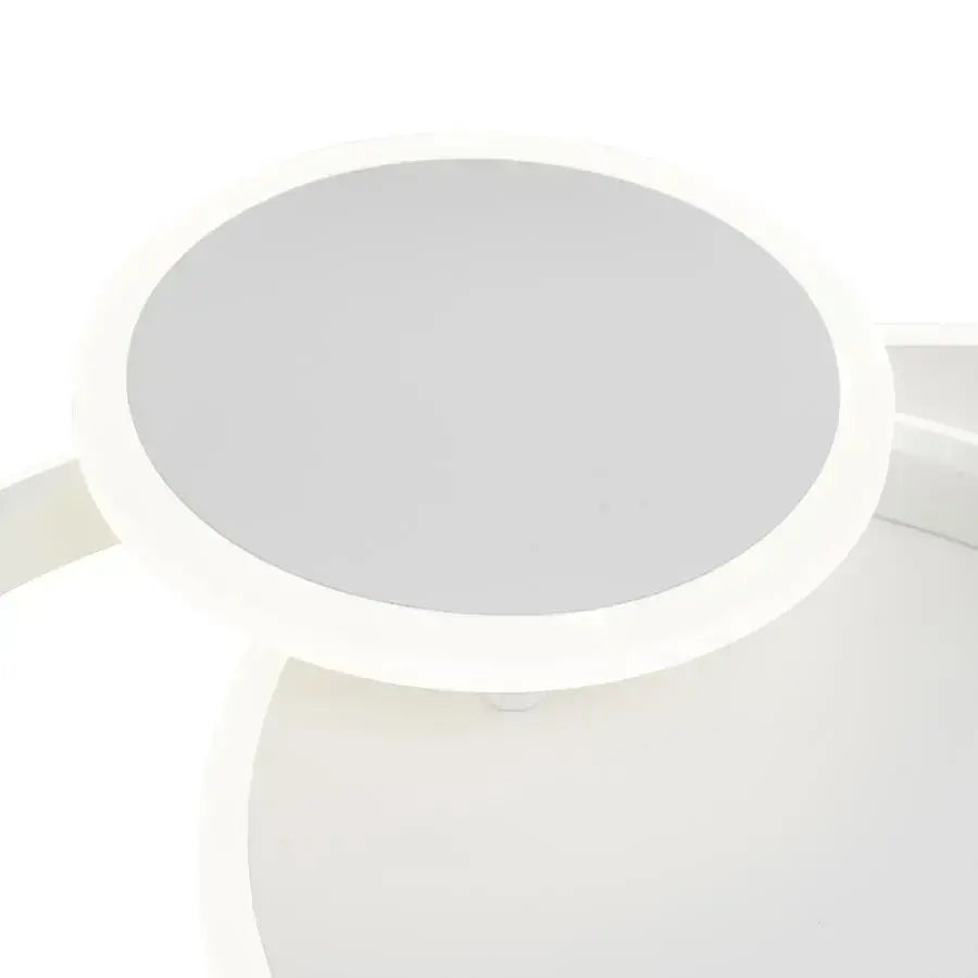 LED luster so silvianskym diaľkovým ovládaním s 3 kruhmi 58 W Cold/Hot/White Neutrál biela