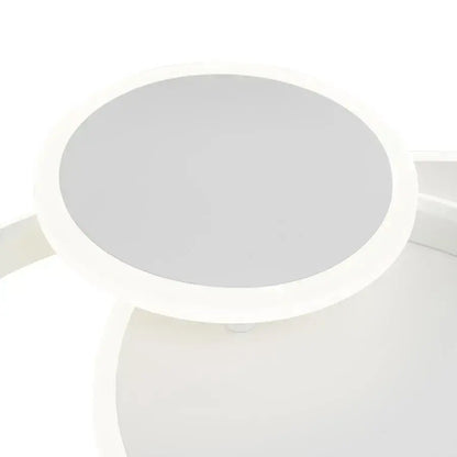 LED luster so silvianskym diaľkovým ovládaním s 3 kruhmi 58 W Cold/Hot/White Neutrál biela