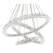 LED kryštál LULUS s diaľkovým ovládaním 36W striebra