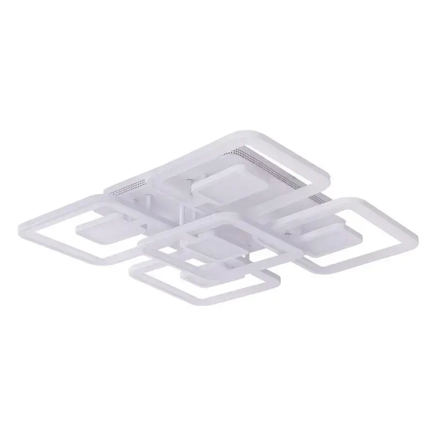 LED luster s diaľkovým ovládaním Tiana, 107W, biela, akrylová, nestabilná