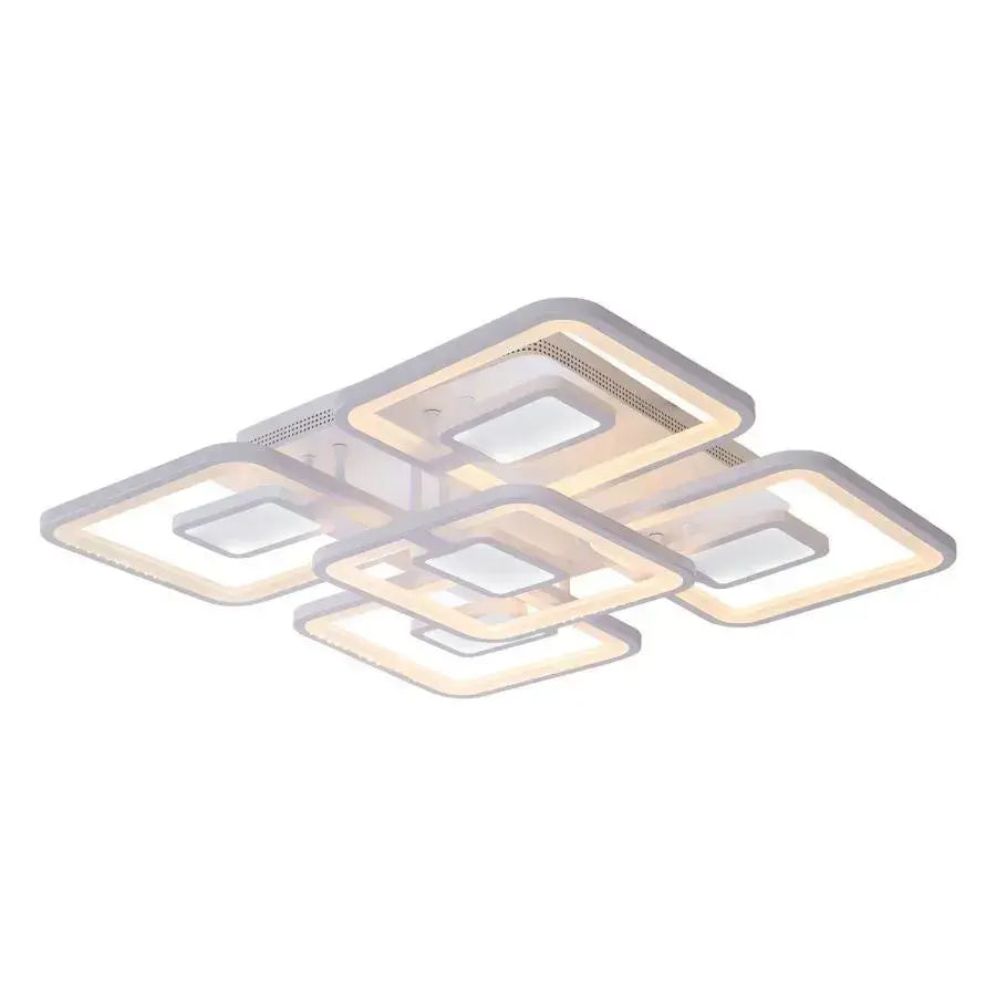 LED luster s diaľkovým ovládaním Tiana, 107W, biela, akrylová, nestabilná