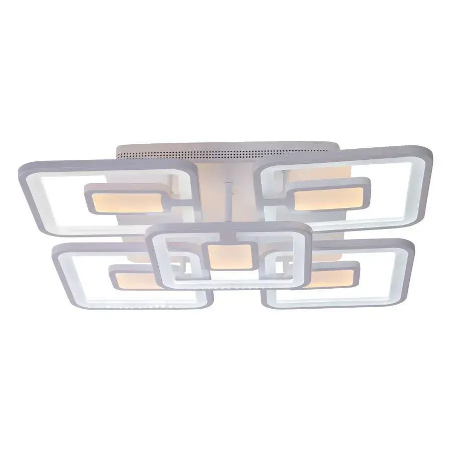 LED luster s diaľkovým ovládaním Tiana, 107W, biela, akrylová, nestabilná