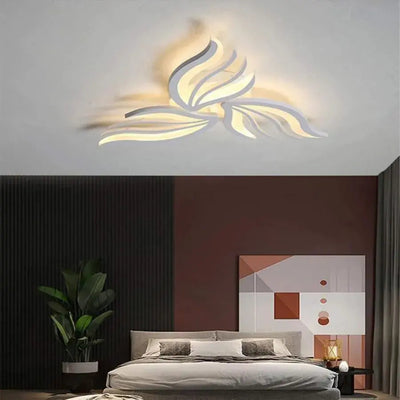 LED luster s diaľkovým ovládaním Sakura, 37 W, 3 okvetné lístky, studené/horúce/neutrálne svetlo, nestabilné, biele