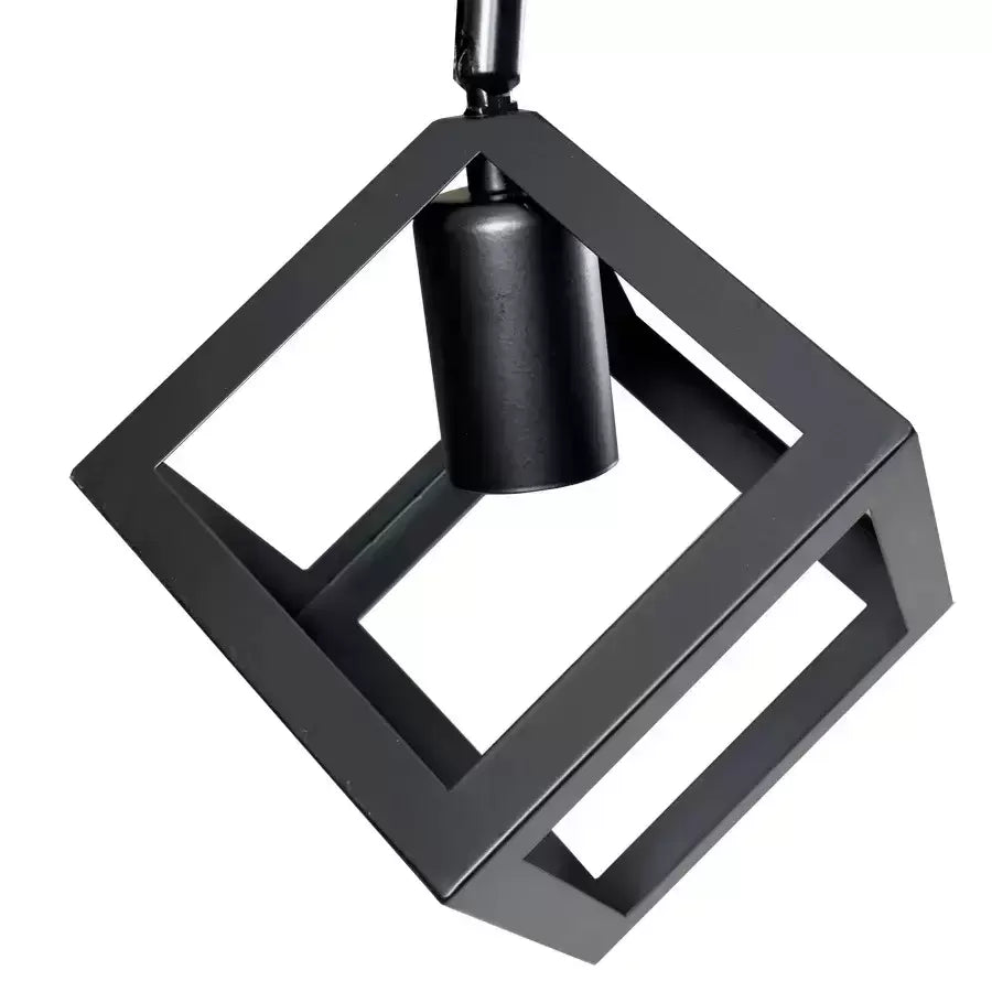 Lustra Cub Shape, Struktur Duo, 2xe27, čierny, kovový
