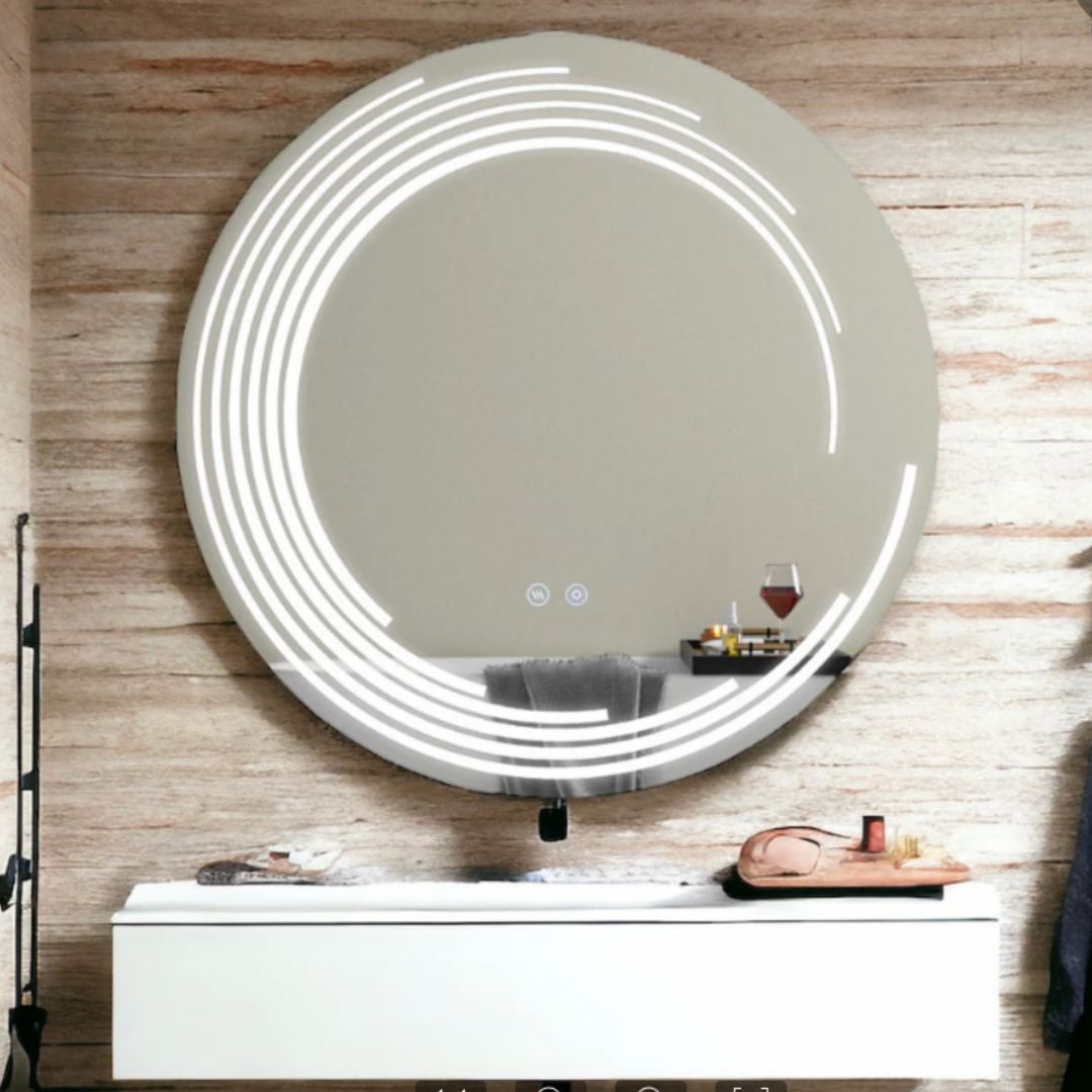 Zrkadlové LED kolo 70 cm lira Verità dotyk DOMABLE DEFRITION SYSTÉM