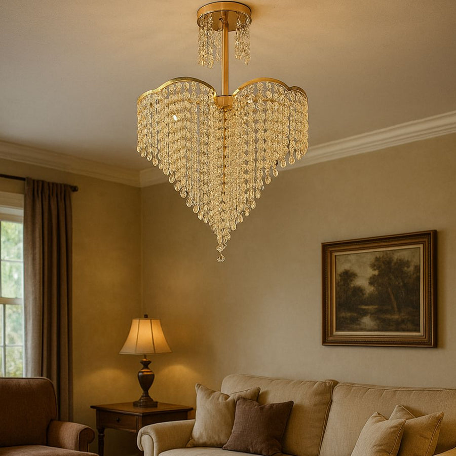 Luster Crystal Soner 4x E27 zlato