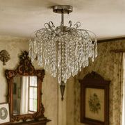 Cristal Luster Ego 5x E27, priemer 47 cm, lesklý chróm
