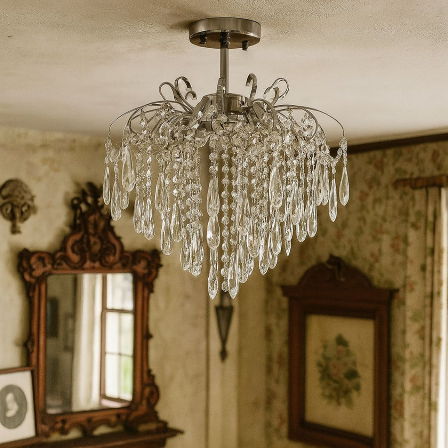 Cristal Luster Ego 5x E27, priemer 47 cm, lesklý chróm