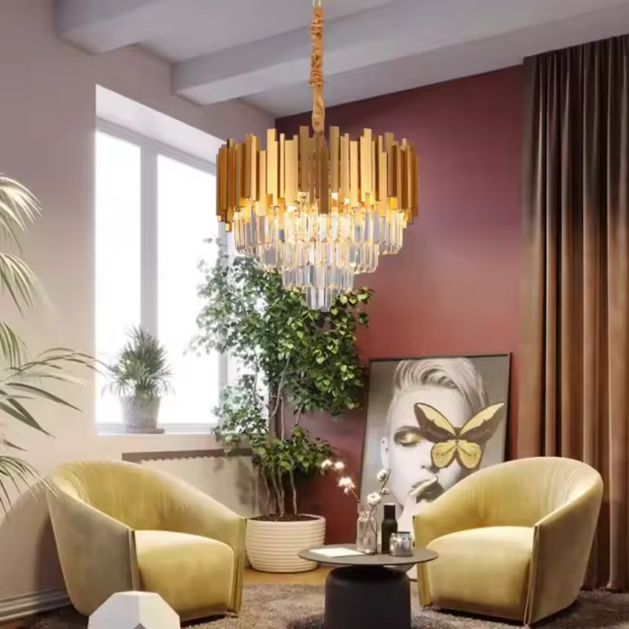 Candelabru Diego 5x E14 zlatý