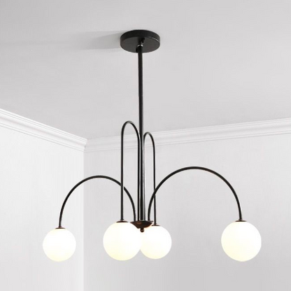 Luster Torino, 5*e27, čierny, kov