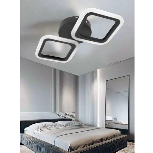 LED LED Pulsaris, 24W, akrylové, čierne, 4000K, IP.20