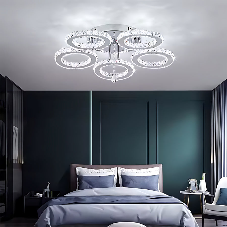 LED túžba s diaľkovým ovládaním a krištáľové anubis 61w