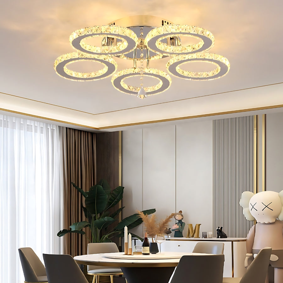 LED túžba s diaľkovým ovládaním a krištáľové anubis 61w
