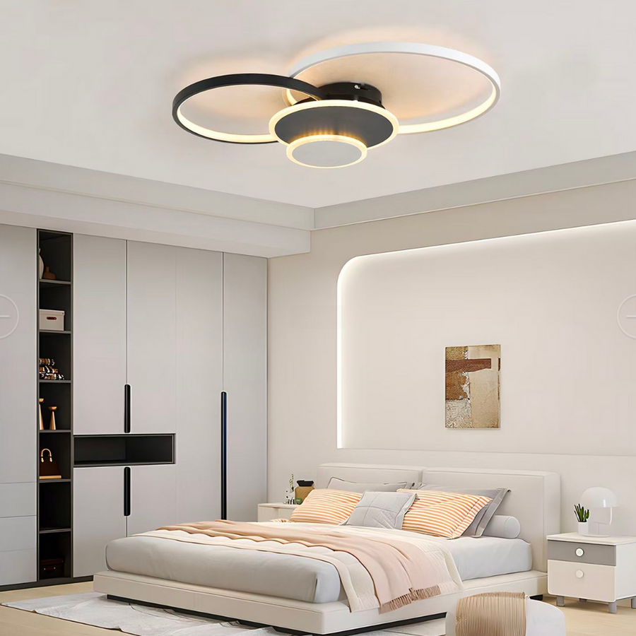 LED LED Váhy chtíč s diaľkovým ovládaním, 120 W, biela s čiernou, akrylom, Daisy
