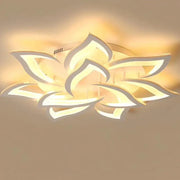 LED luster s diaľkovým ovládaním LOTUS, 164 W, 9 okvetných lístkov, studené/horúce/neutrálne svetlo, nestabilné, biele