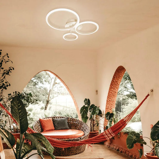 LED túžba s betty diaľkovým ovládaním 3 kruhy studené/horúce/neutrálne 41 W biele biele