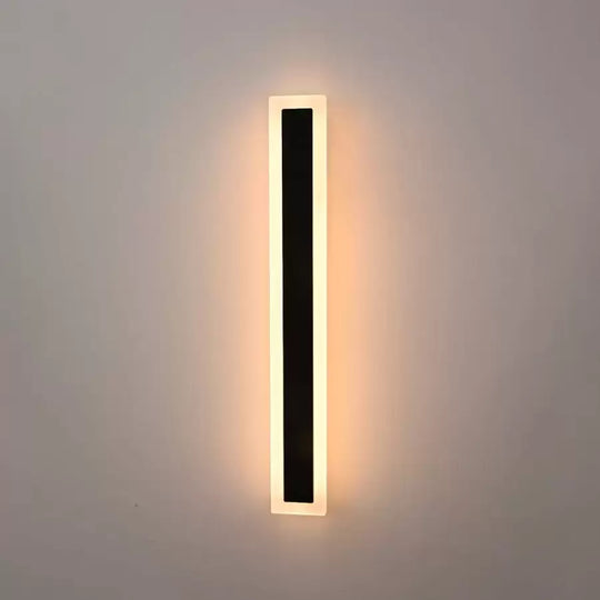 Aplica LED de Exterior Mack, Lungime 60cm, 8W, IP65, Metal, Liniar, Negru Aplice de Exterior Default Title Alessandro Design