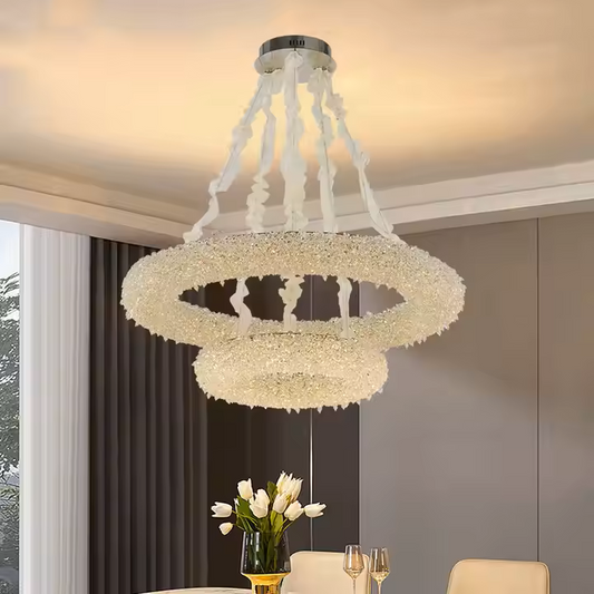 Candelabru Cristal, HOHENZOLLERN Imperio, 59W, Diametru 100cm, Lumina Rece/Calda/Neutra, Auriu, Inaltime Reglabila