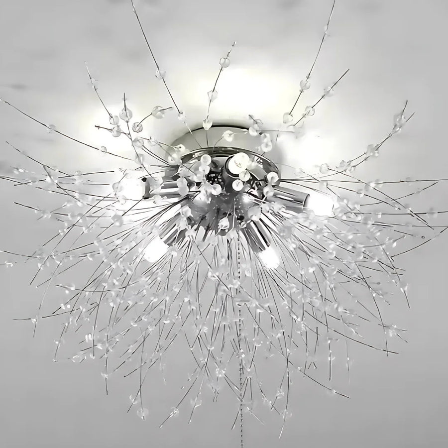 Crystal Luster Rondo Vivace, 6x G9, Chrome, 49 cm